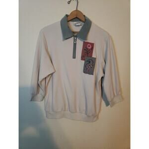 80s Vintage G.W. A Division Of Graff Womens Collared Sweater MEDIUM Lightweight
